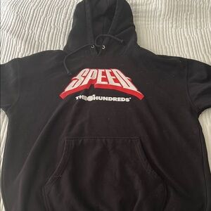 The Hundreds Black Hoodie with Red and White Logo